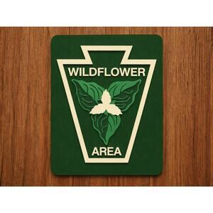 Pennsylvania Wildflower Area Sign DNR Wildlife State Park Flower Outdoors
